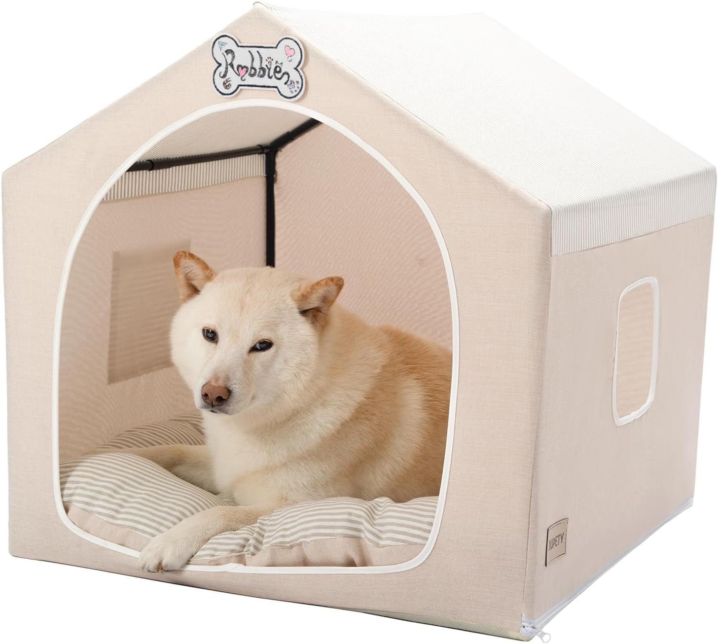 Indoor Dog House Tent Bed Soft Washable Foldable Cave For Small and Medium Dogs - Lazy Paper Club