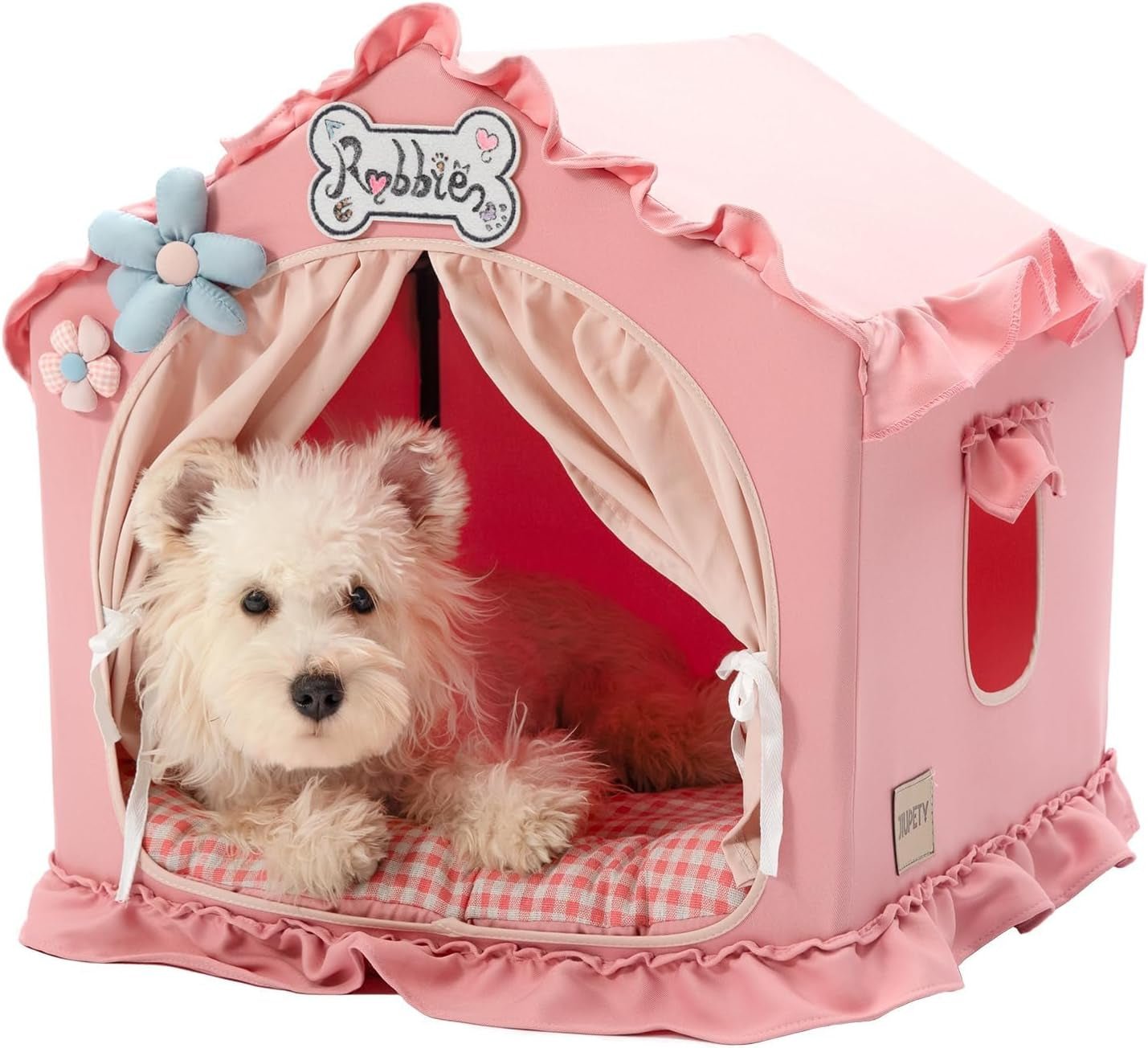 Indoor Dog House Tent Bed Soft Washable Foldable Cave For Small and Medium Dogs - Lazy Paper Club