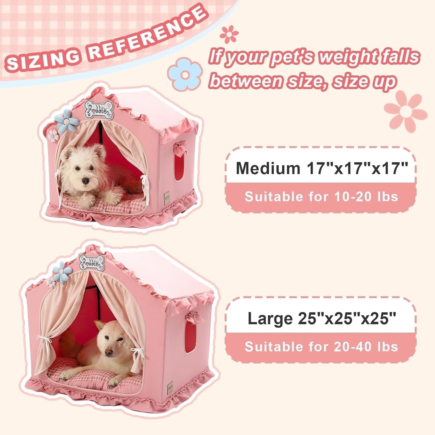 Indoor Dog House Tent Bed Soft Washable Foldable Cave For Small and Medium Dogs - Lazy Paper Club