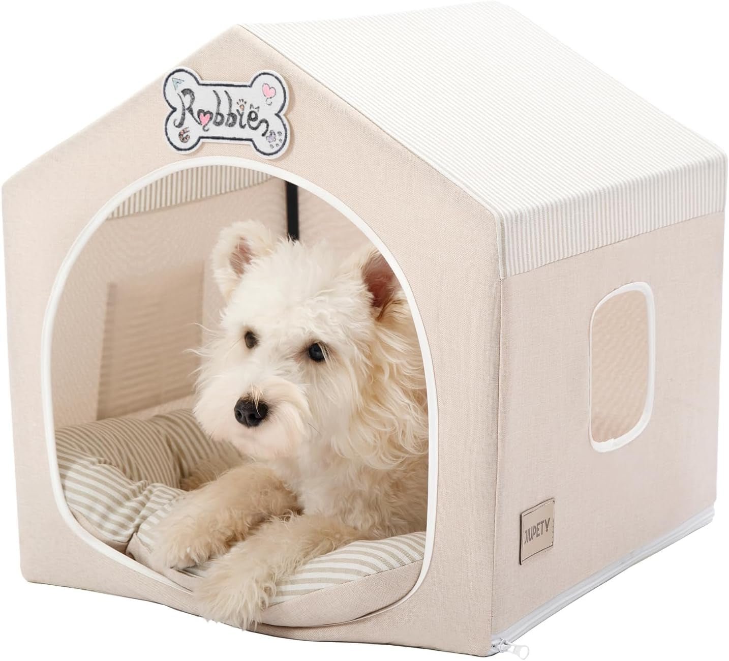 Indoor Dog House Tent Bed Soft Washable Foldable Cave For Small and Medium Dogs - Lazy Paper Club