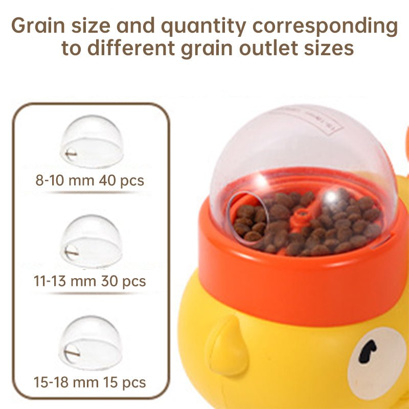Intelligent Cartoon Dog Automatic Feeder: Large Capacity, Anti - slip, Doubles as Toy & Feeding Utensil - Lazy Paper Club