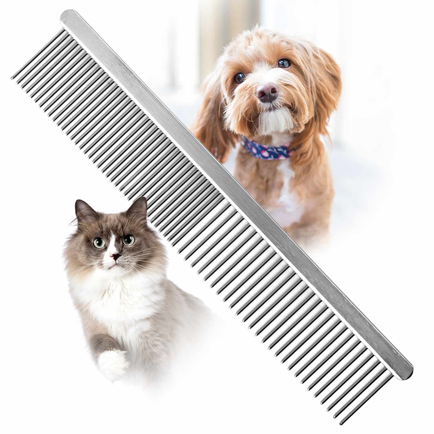 Jeffers Flat Back Pet Grooming Combs Animal & Pet Supplies > Pet Grooming > Pet Combs & Brushes - Lazy Paper Club