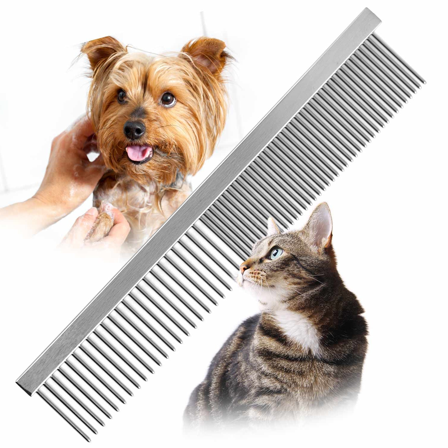 Jeffers Flat Back Pet Grooming Combs Animal & Pet Supplies > Pet Grooming > Pet Combs & Brushes - Lazy Paper Club