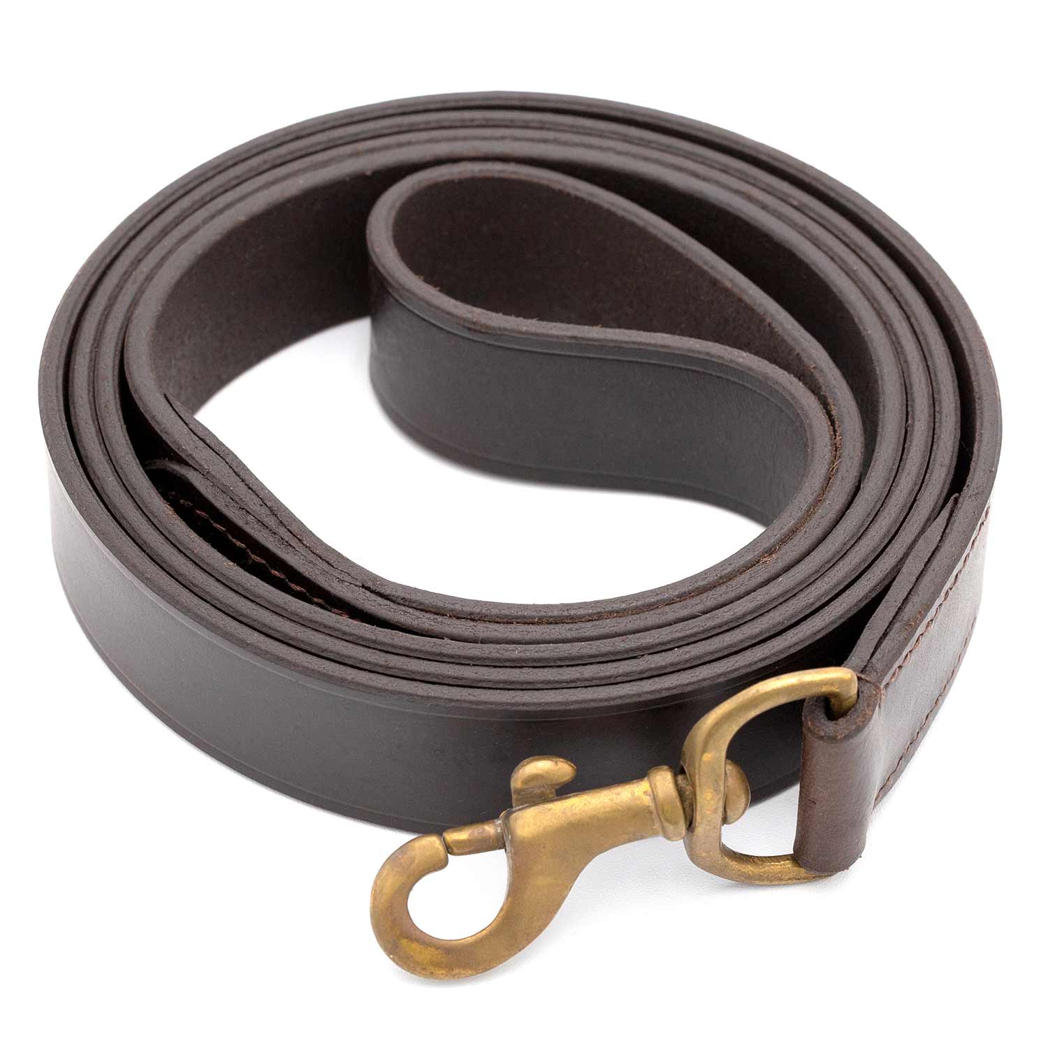 Jeffers Flat Leather Dog Leash with Hand Strap Handle, 6'L Dog Supplies > Dog Apparel > Dog Collars, Harnesses, & Leashes - Lazy Paper Club
