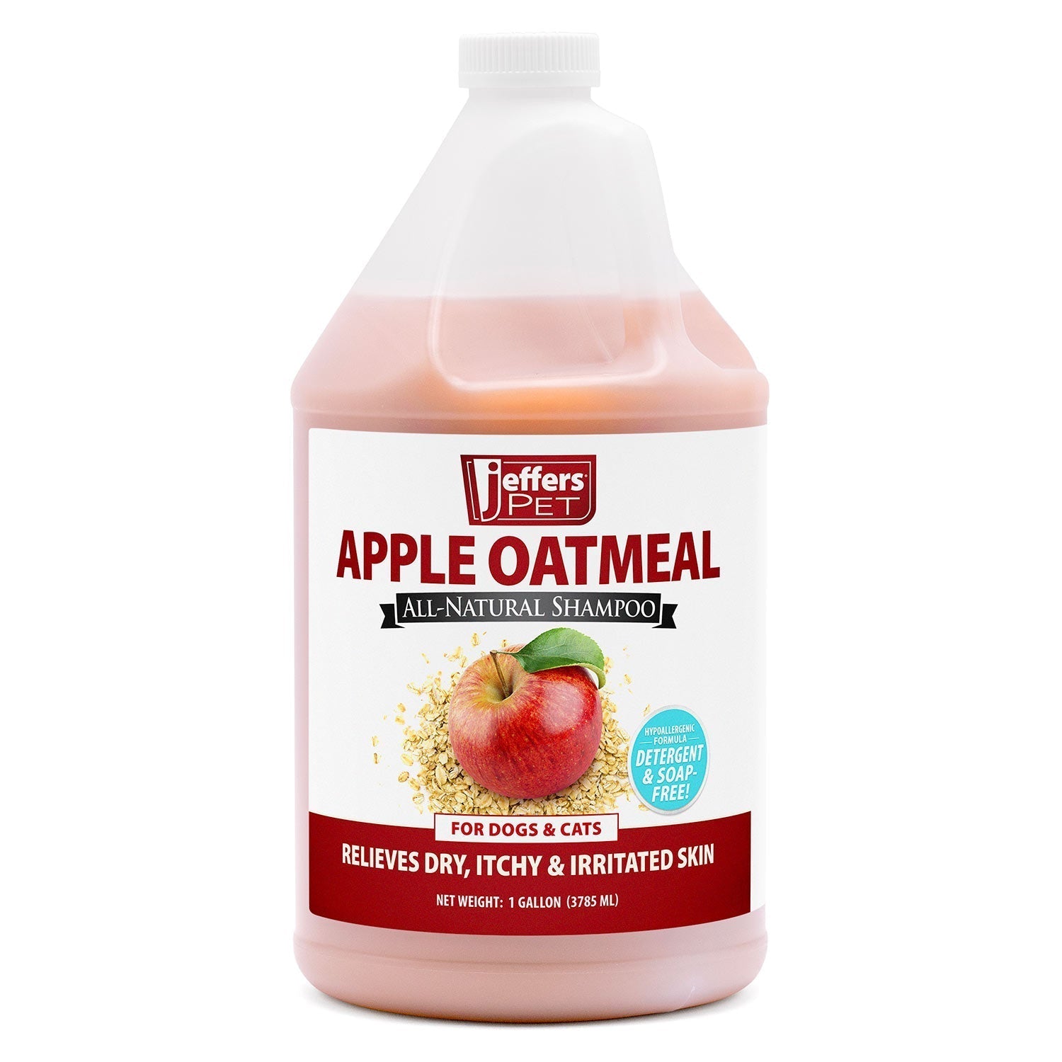 Jeffers Pet Apple Oatmeal All-Natural Hypoallergenic Dry Skin Shampoo for Dogs and Cats Animal & Pet Supplies > Pet Grooming > Pet Shampoo & Conditioner - Lazy Paper Club