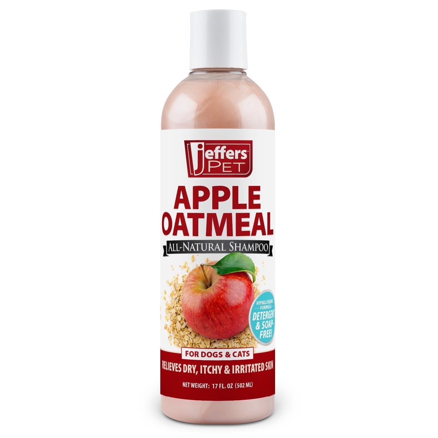 Jeffers Pet Apple Oatmeal All-Natural Hypoallergenic Dry Skin Shampoo for Dogs and Cats Animal & Pet Supplies > Pet Grooming > Pet Shampoo & Conditioner - Lazy Paper Club