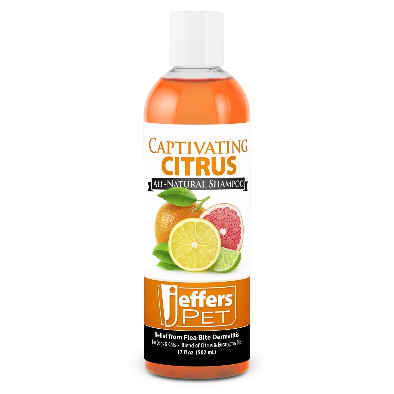 Jeffers Pet Captivating Citrus All-Natural Flea Bite Relief Shampoo for Dogs and Cats Animal & Pet Supplies > Pet Grooming > Pet Shampoo & Conditioner - Lazy Paper Club