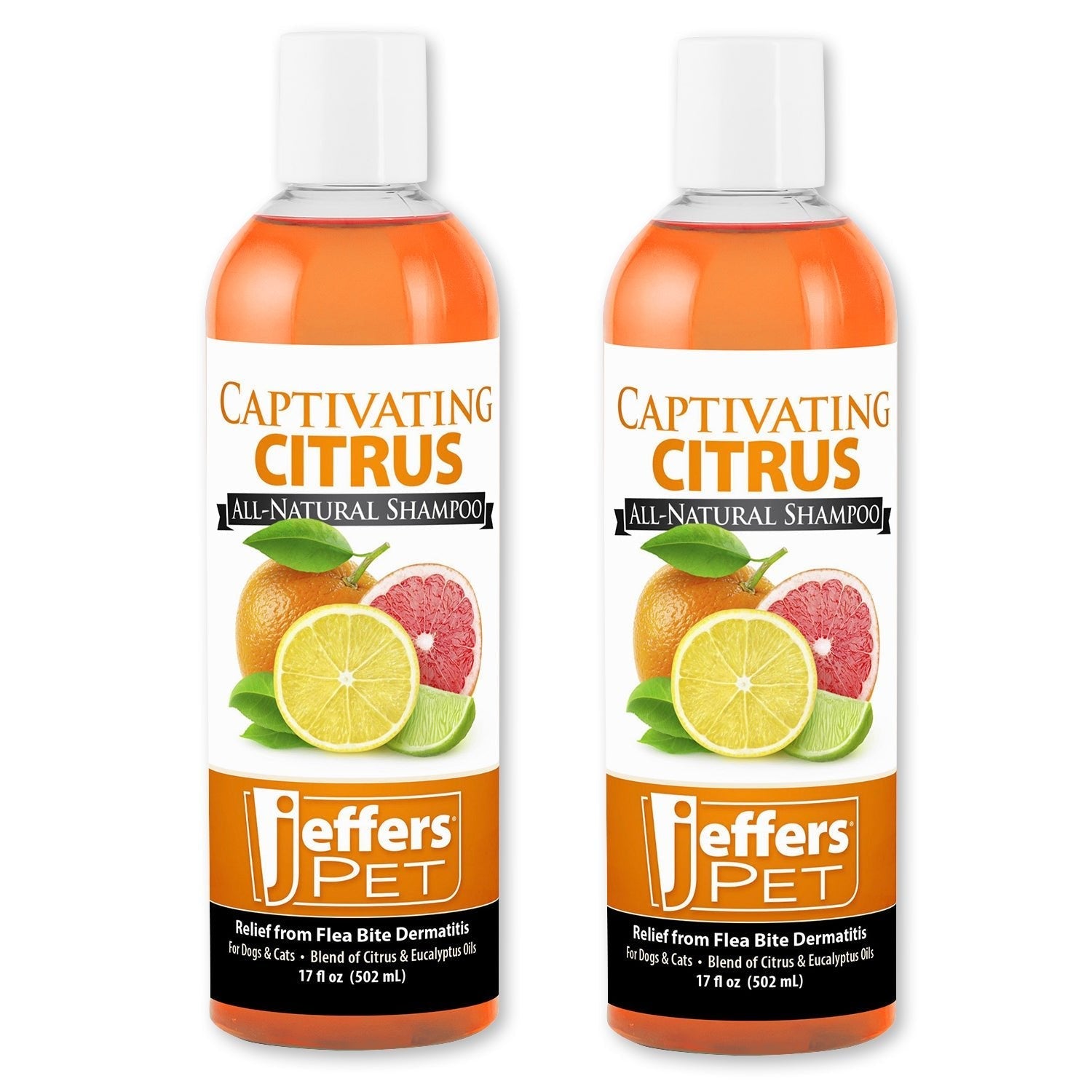 Jeffers Pet Captivating Citrus All-Natural Flea Bite Relief Shampoo for Dogs and Cats Animal & Pet Supplies > Pet Grooming > Pet Shampoo & Conditioner - Lazy Paper Club