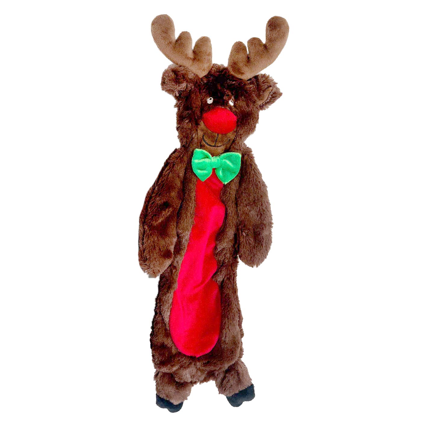 Jeffers Pet Christmas Characters Unstuffed Plush Squeaker Dog Toys, 12"L Dog Supplies > Dog Toys - Lazy Paper Club
