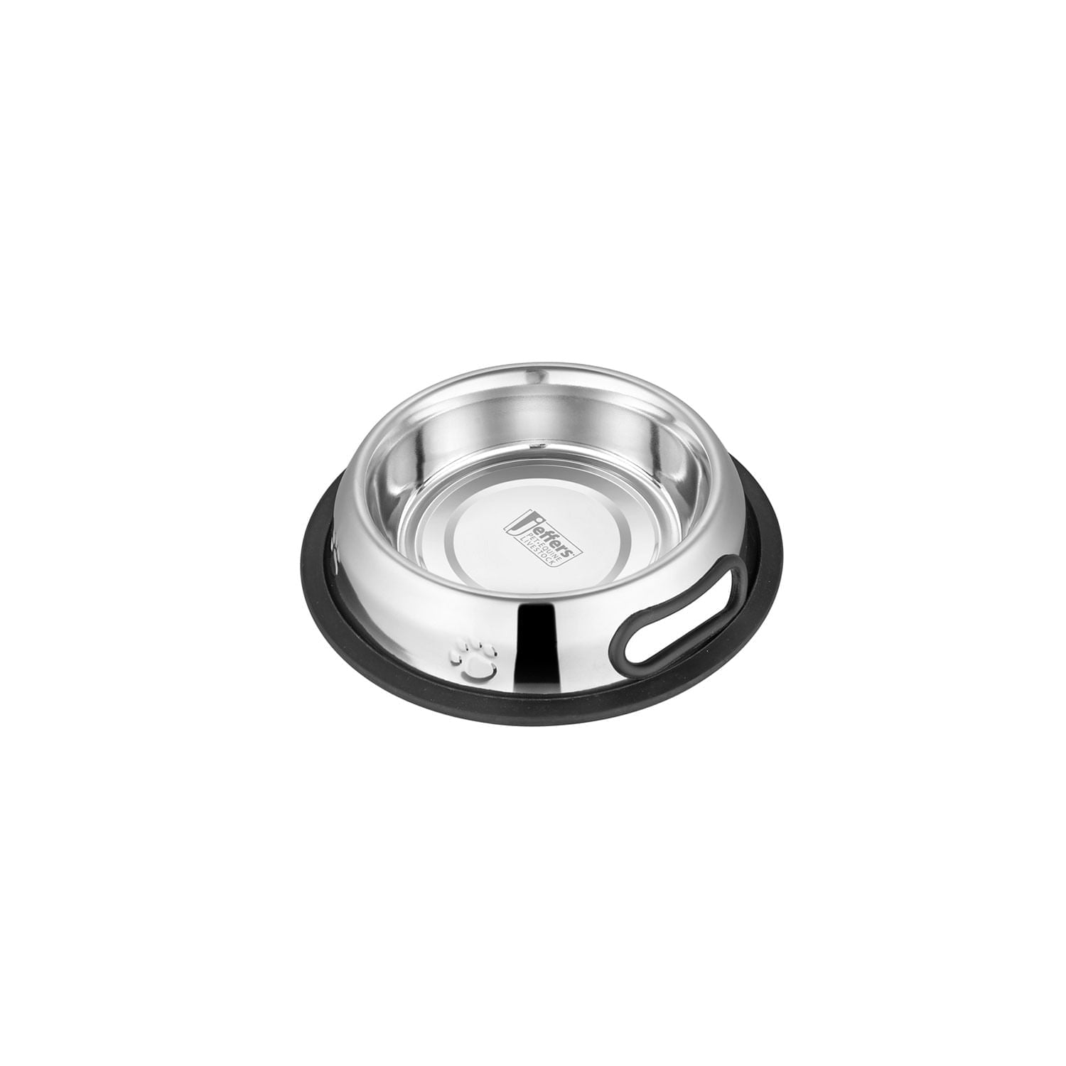Jeffers Pet Embossed No-Tip Anti-Skid Stainless Steel Pet Bowls for Dogs, Cats, Puppies, Kittens – Rubber Base, Food & Water Feeding Dish Animal & Pet Supplies > Pet Bowls, Feeders & Waterers - Lazy Paper Club