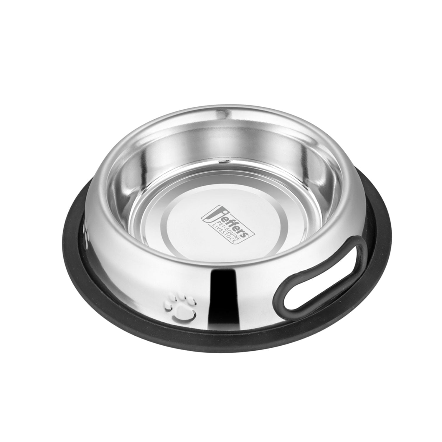 Jeffers Pet Embossed No-Tip Anti-Skid Stainless Steel Pet Bowls for Dogs, Cats, Puppies, Kittens – Rubber Base, Food & Water Feeding Dish Animal & Pet Supplies > Pet Bowls, Feeders & Waterers - Lazy Paper Club