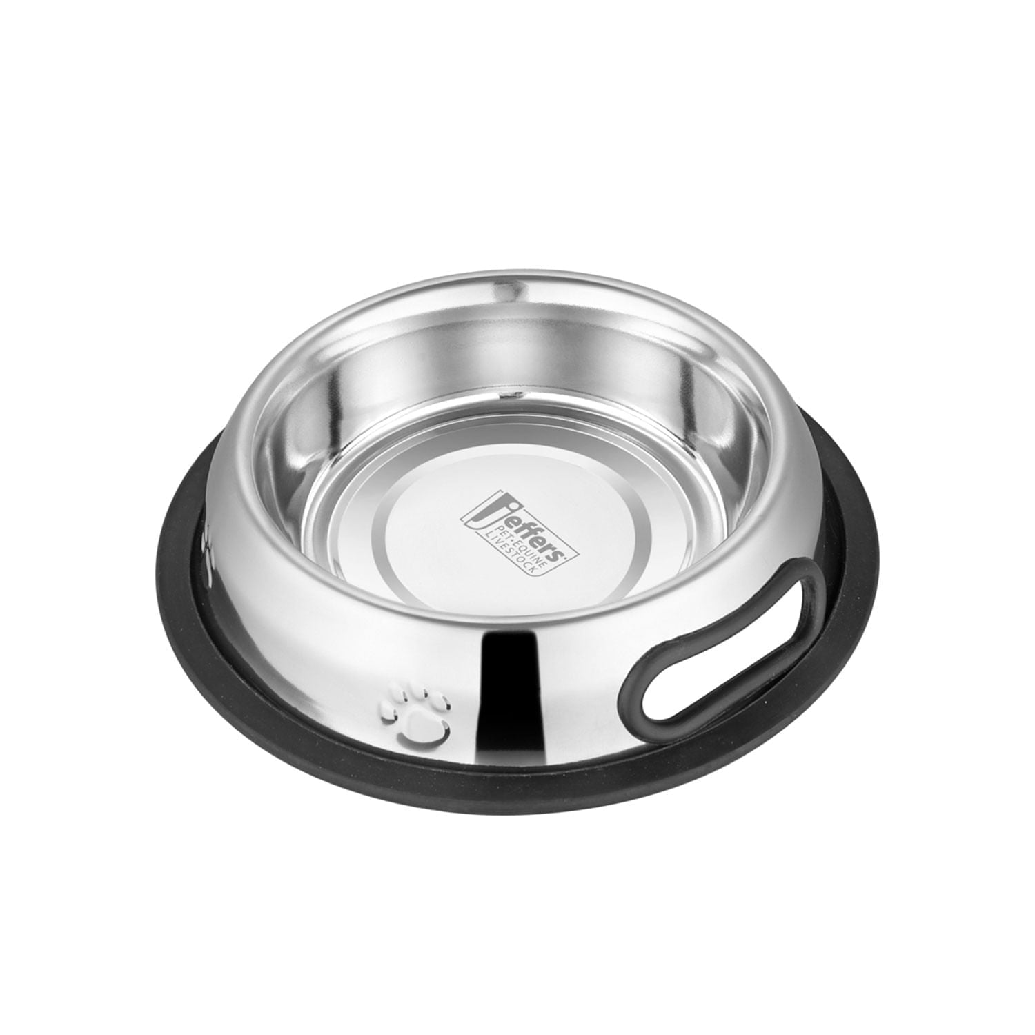 Jeffers Pet Embossed No-Tip Anti-Skid Stainless Steel Pet Bowls for Dogs, Cats, Puppies, Kittens – Rubber Base, Food & Water Feeding Dish Animal & Pet Supplies > Pet Bowls, Feeders & Waterers - Lazy Paper Club