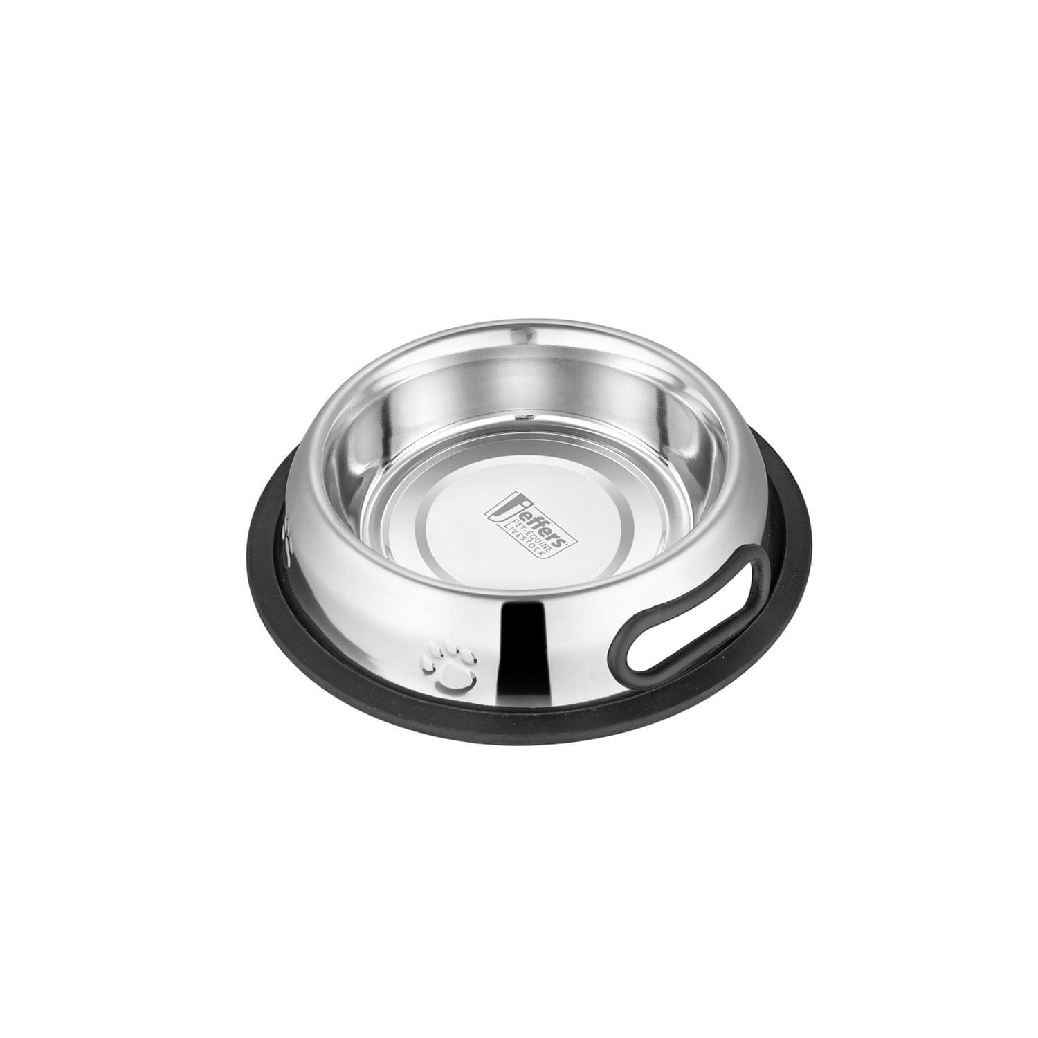 Jeffers Pet Embossed No-Tip Anti-Skid Stainless Steel Pet Bowls for Dogs, Cats, Puppies, Kittens – Rubber Base, Food & Water Feeding Dish Animal & Pet Supplies > Pet Bowls, Feeders & Waterers - Lazy Paper Club