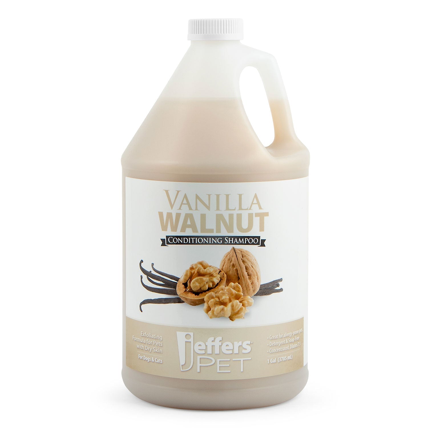 Jeffers Pet Vanilla Walnut Exfoliating Dog & Cat Conditioning Shampoo Animal & Pet Supplies > Pet Grooming > Pet Shampoo & Conditioner - Lazy Paper Club