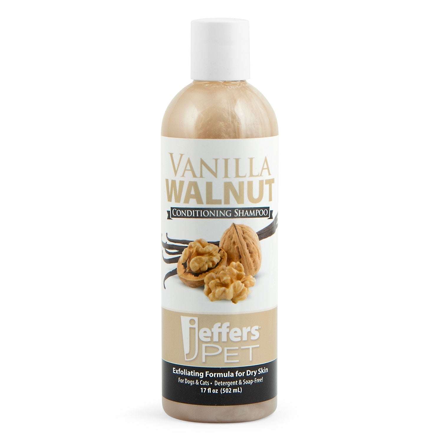 Jeffers Pet Vanilla Walnut Exfoliating Dog & Cat Conditioning Shampoo Animal & Pet Supplies > Pet Grooming > Pet Shampoo & Conditioner - Lazy Paper Club