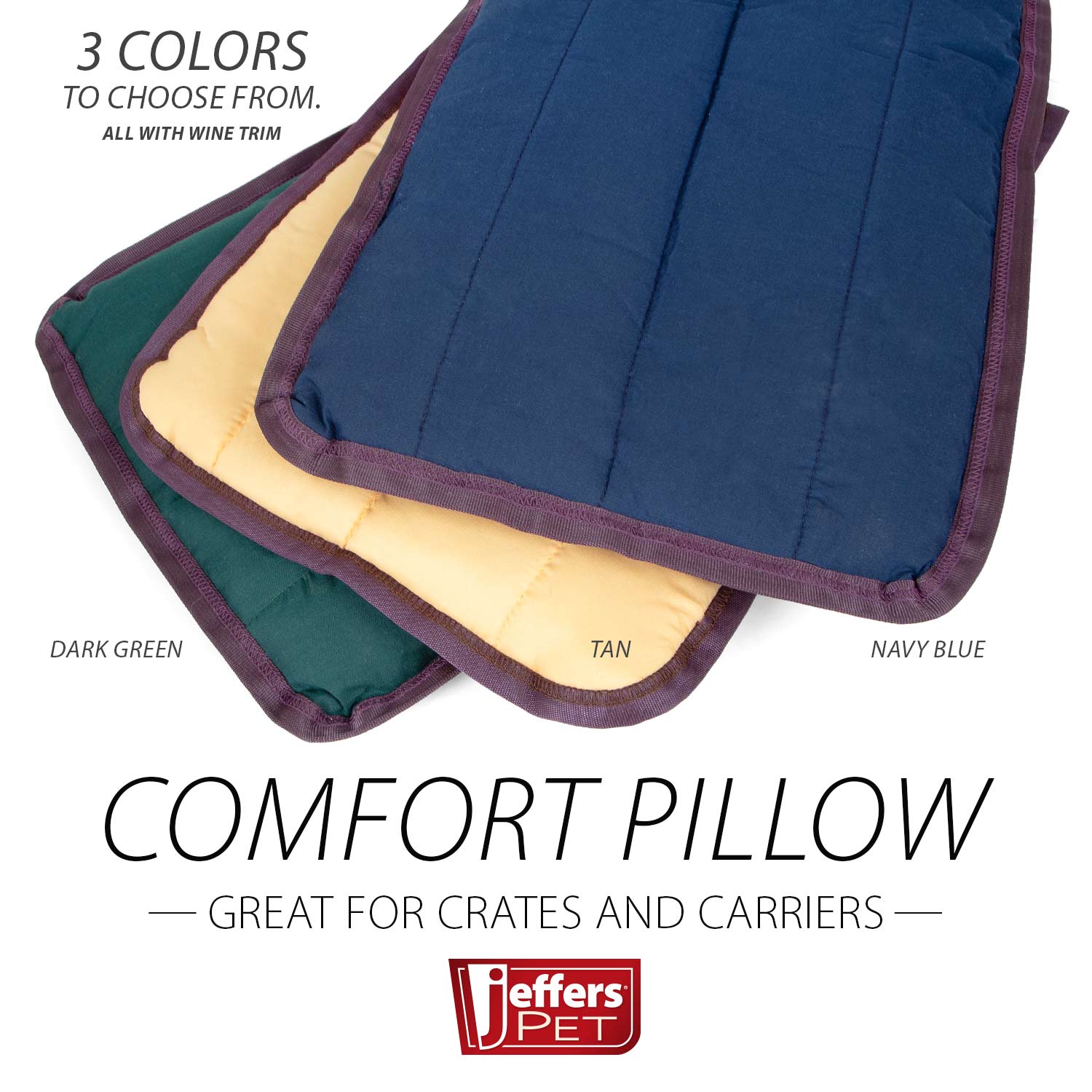 Jeffers Pet Washable Comfy Dog Pillow for Crates, Carriers, or Lounging Dog Supplies > Dog Beds - Lazy Paper Club