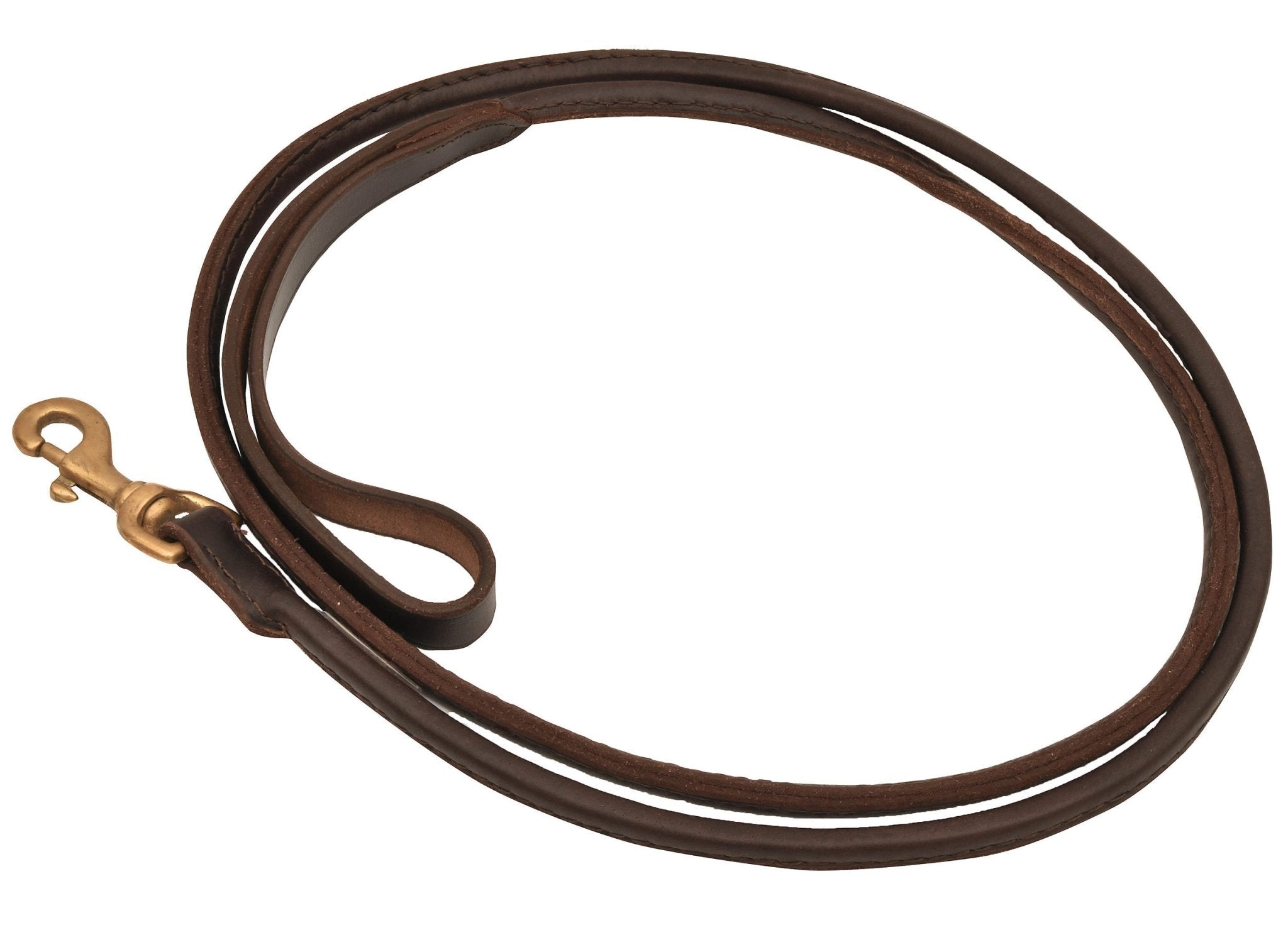 Jeffers Rolled Leather Dog Leash with Hand Strap Handle, 6'L Dog Supplies > Dog Apparel > Dog Collars, Harnesses, & Leashes - Lazy Paper Club