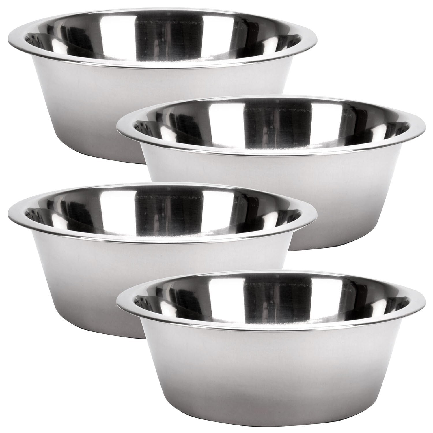 Jeffers Standard-Weight Stainless Steel Food & Water Pet Bowls Animal & Pet Supplies > Pet Bowls, Feeders & Waterers - Lazy Paper Club