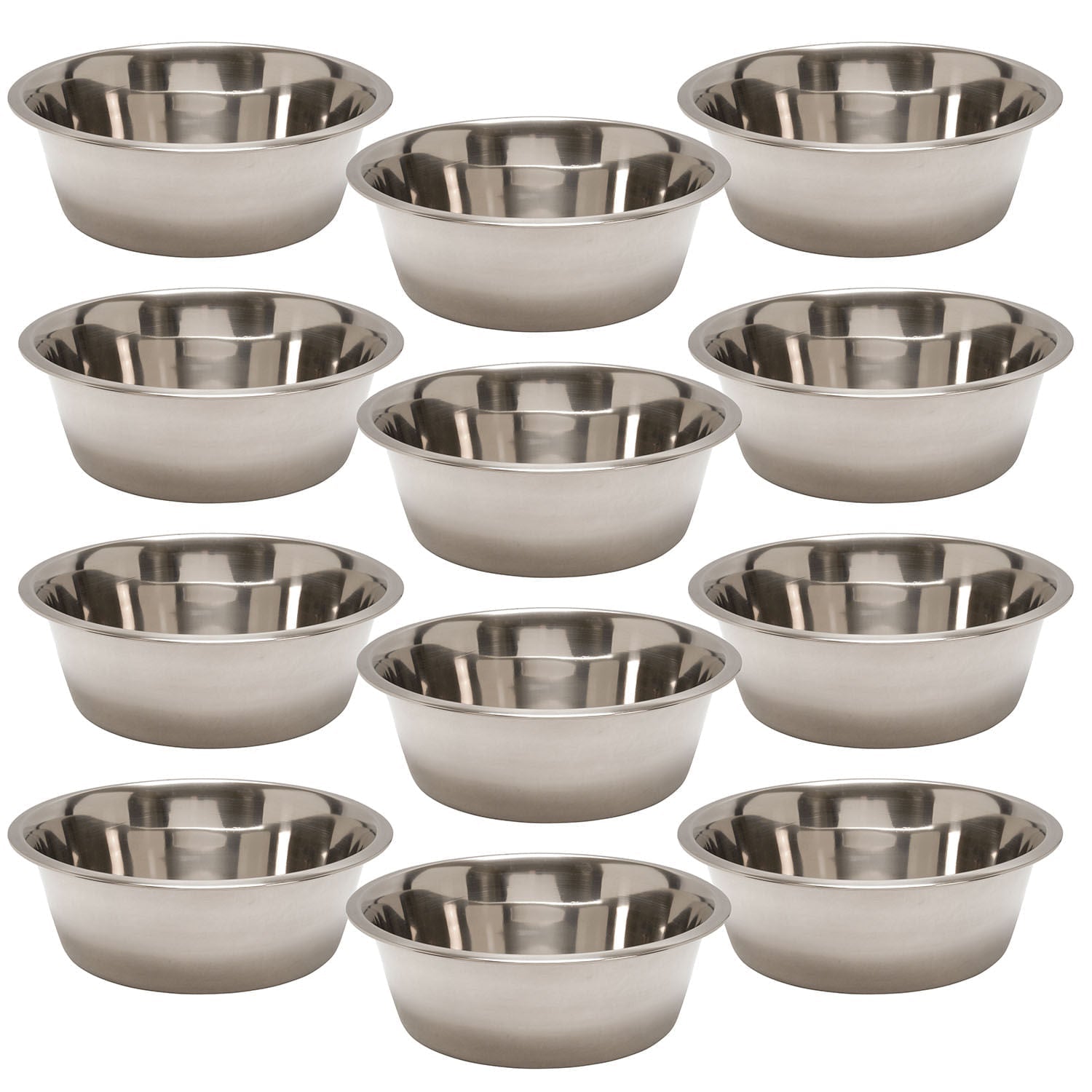 Jeffers Standard-Weight Stainless Steel Food & Water Pet Bowls Animal & Pet Supplies > Pet Bowls, Feeders & Waterers - Lazy Paper Club