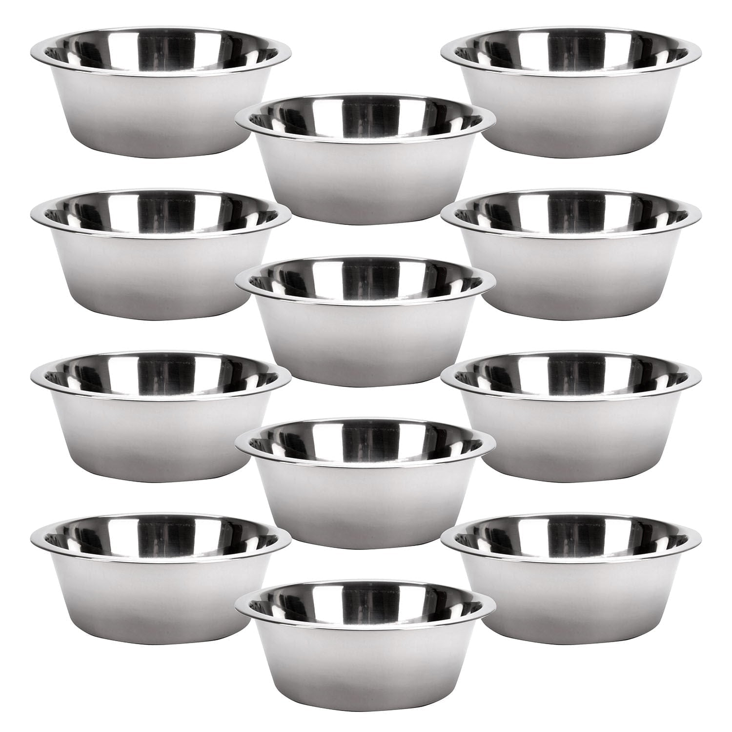Jeffers Standard-Weight Stainless Steel Food & Water Pet Bowls Animal & Pet Supplies > Pet Bowls, Feeders & Waterers - Lazy Paper Club