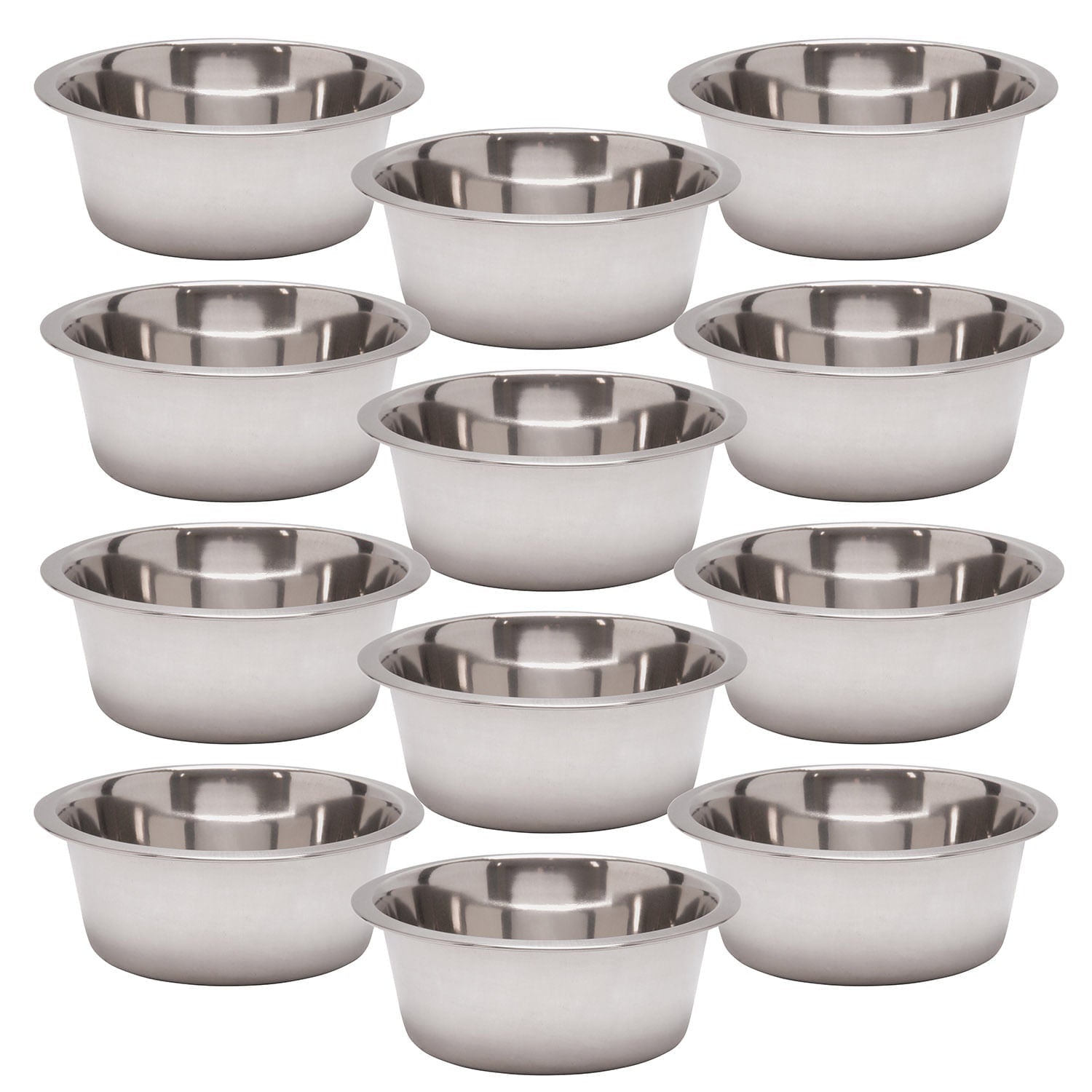 Jeffers Standard-Weight Stainless Steel Food & Water Pet Bowls Animal & Pet Supplies > Pet Bowls, Feeders & Waterers - Lazy Paper Club
