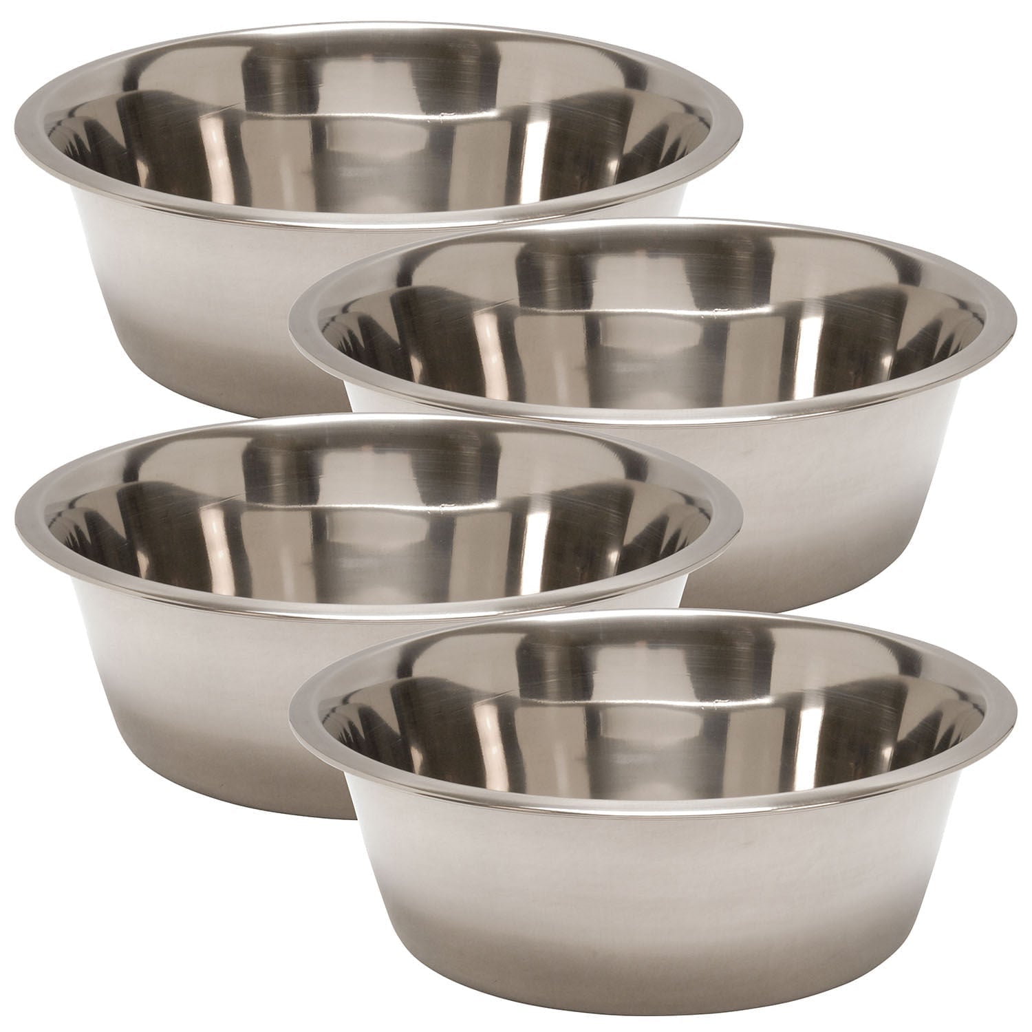 Jeffers Standard-Weight Stainless Steel Food & Water Pet Bowls Animal & Pet Supplies > Pet Bowls, Feeders & Waterers - Lazy Paper Club