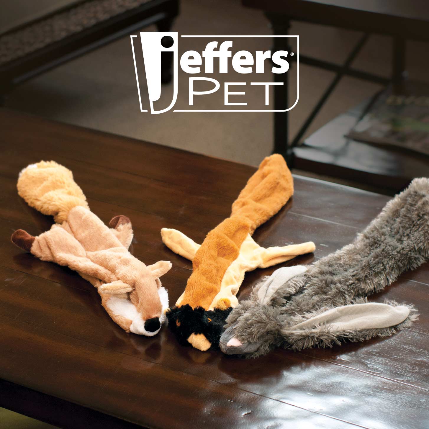 Jeffers Thinnies Unstuffed Plush Dog Toys, 21"L Dog Supplies > Dog Toys - Lazy Paper Club