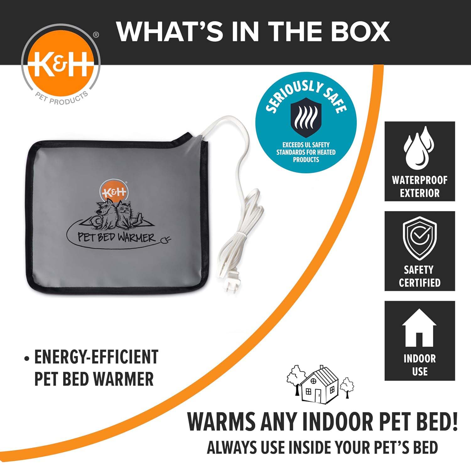 K&H Pet Bed Warmer – Indoor Heated Pad for Cats & Dogs, Thermostatically Controlled, Energy-Efficient, Safe for Arthritis & Comfort Animal & Pet Supplies > Pet Heating Pads - Lazy Paper Club