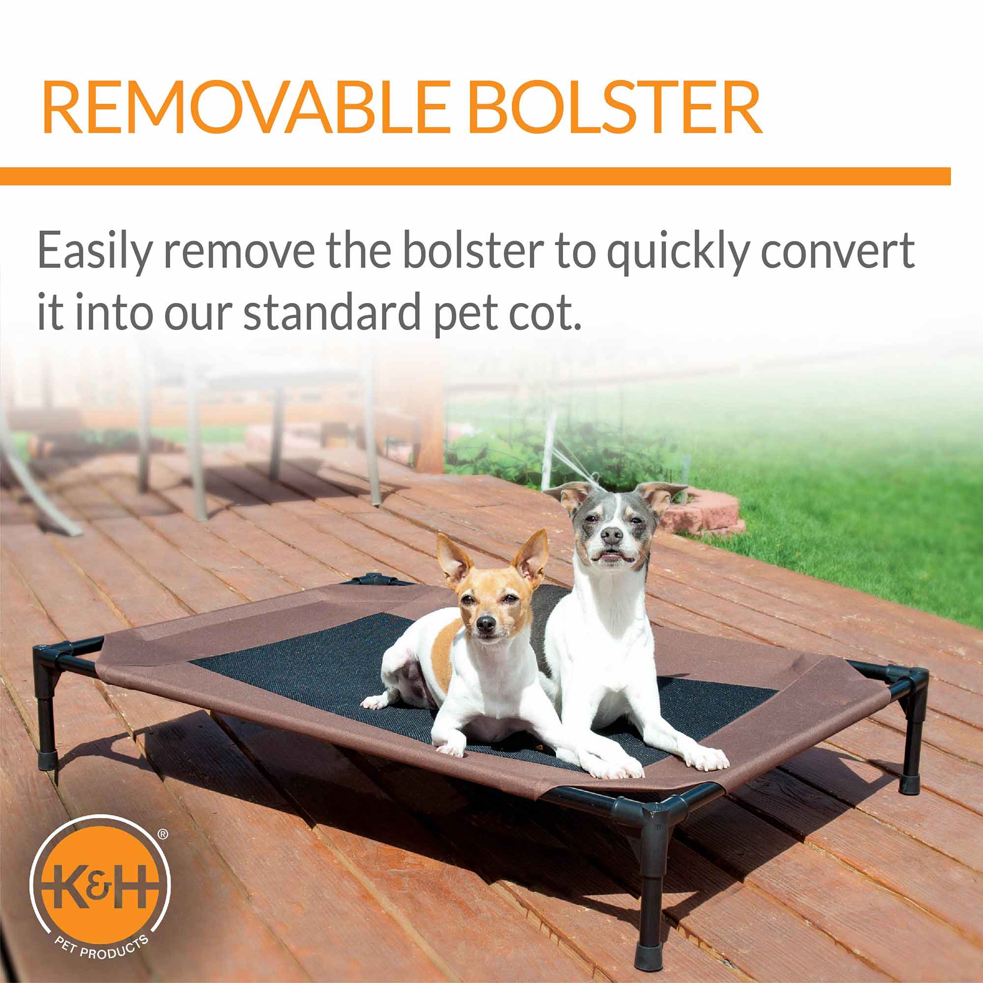 K&H Pet Products Original Bolster Pet Cot Elevated Pet Bed Animal & Pet Supplies > Pet Cooling Supplies - Lazy Paper Club