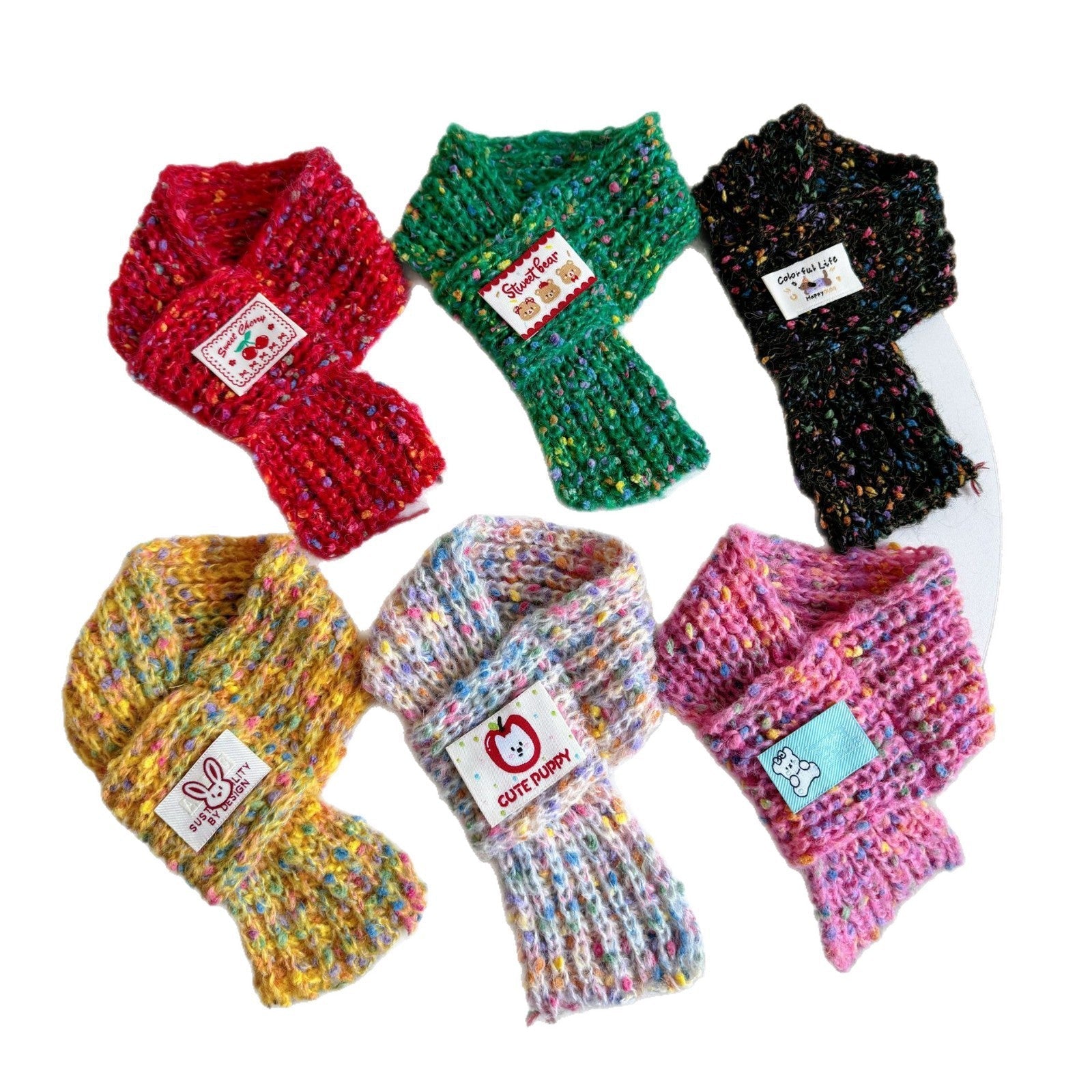 Knitted Warm Bib And Saliva Towel For Dogs 0 - Lazy Paper Club