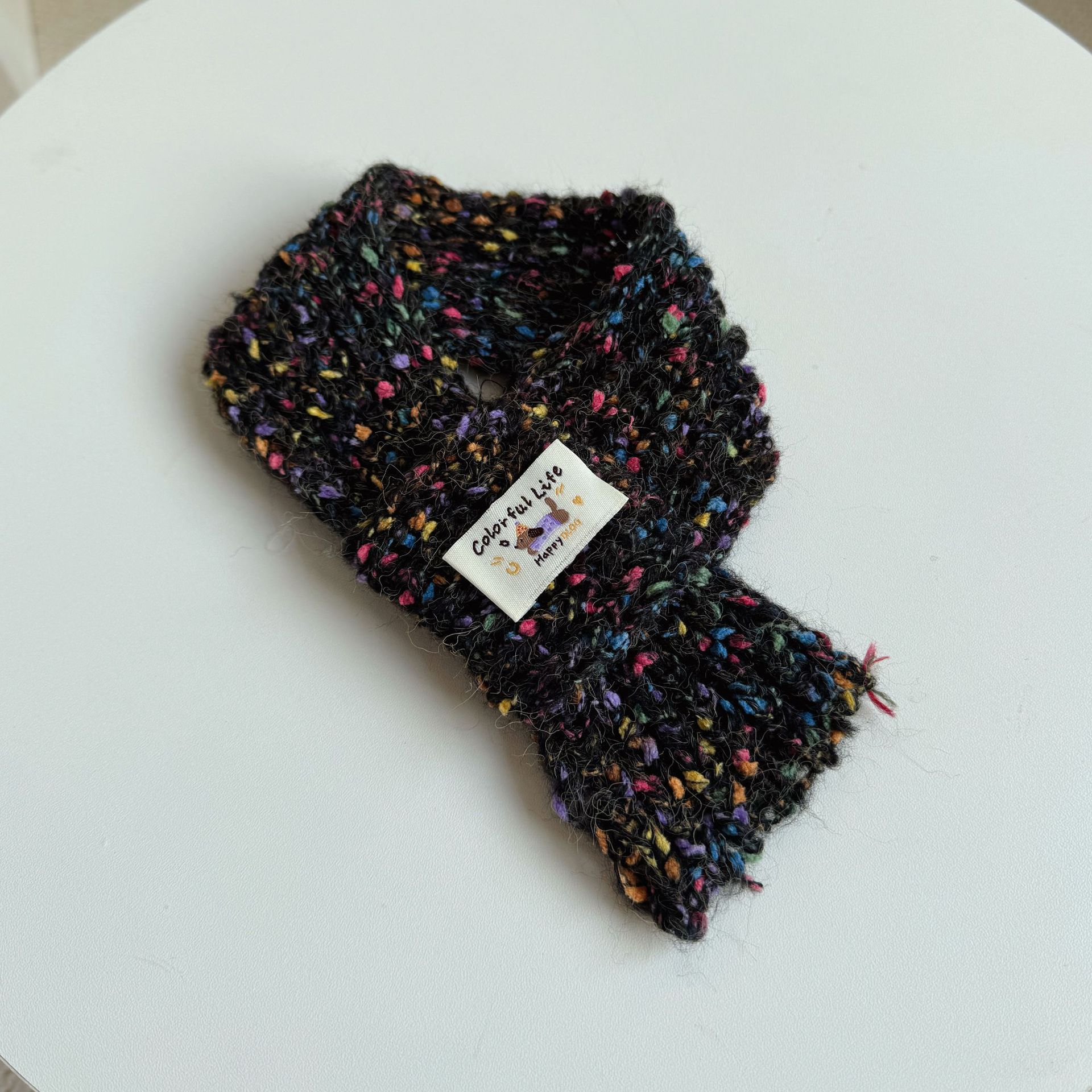 Knitted Warm Bib And Saliva Towel For Dogs 0 - Lazy Paper Club