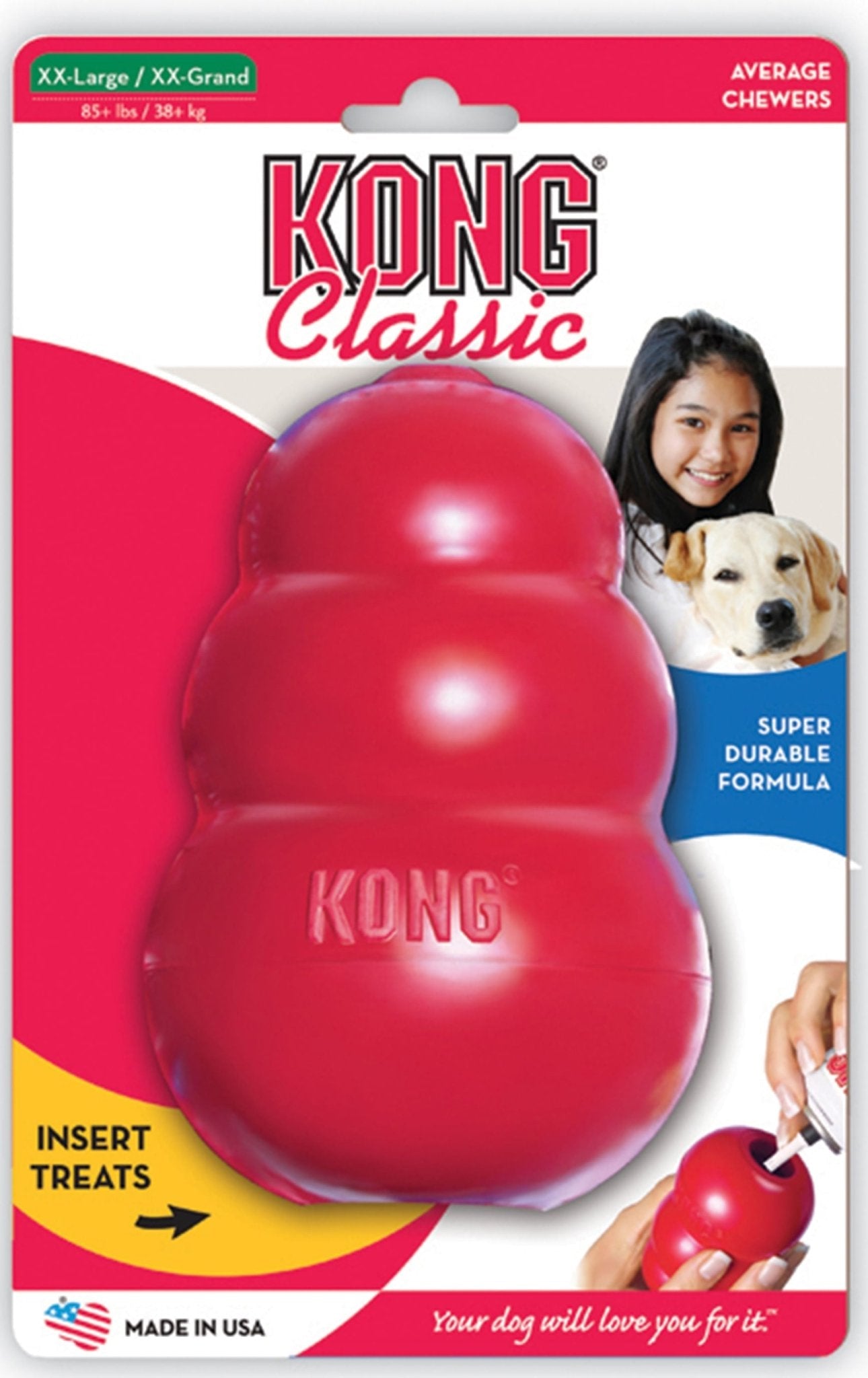 KONG Classic Dog Toy Dog Supplies > Dog Toys - Lazy Paper Club