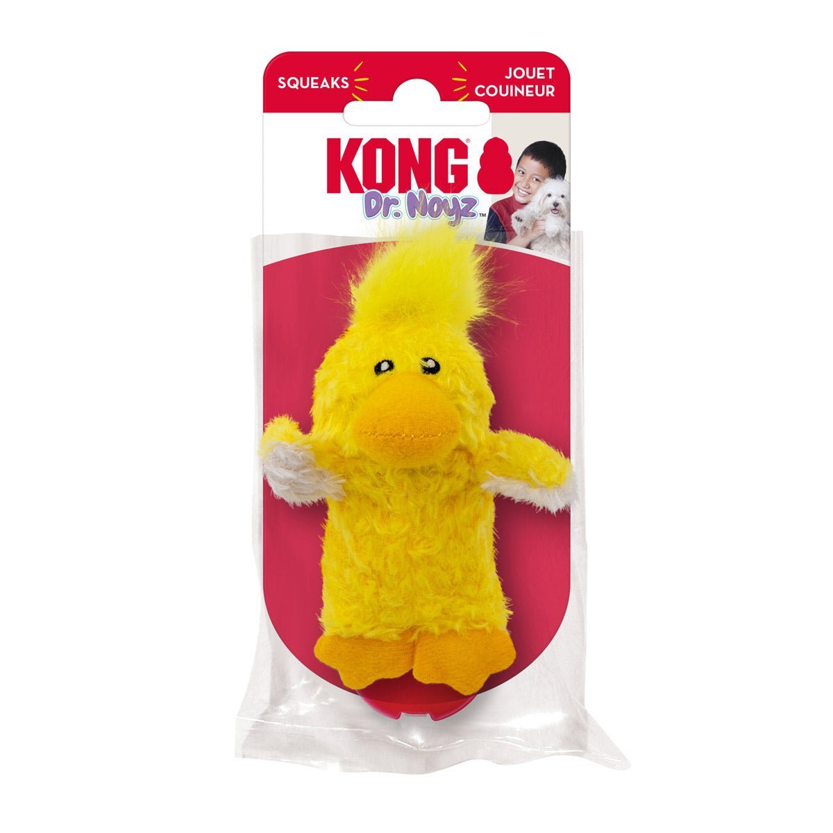KONG Dr. Noyz X-Small Plush Dog Toys – Stuffing-Free, Soft Cuddle Toy with Removable and Extra Squeaker for Small Dogs Dog Supplies > Dog Toys - Lazy Paper Club
