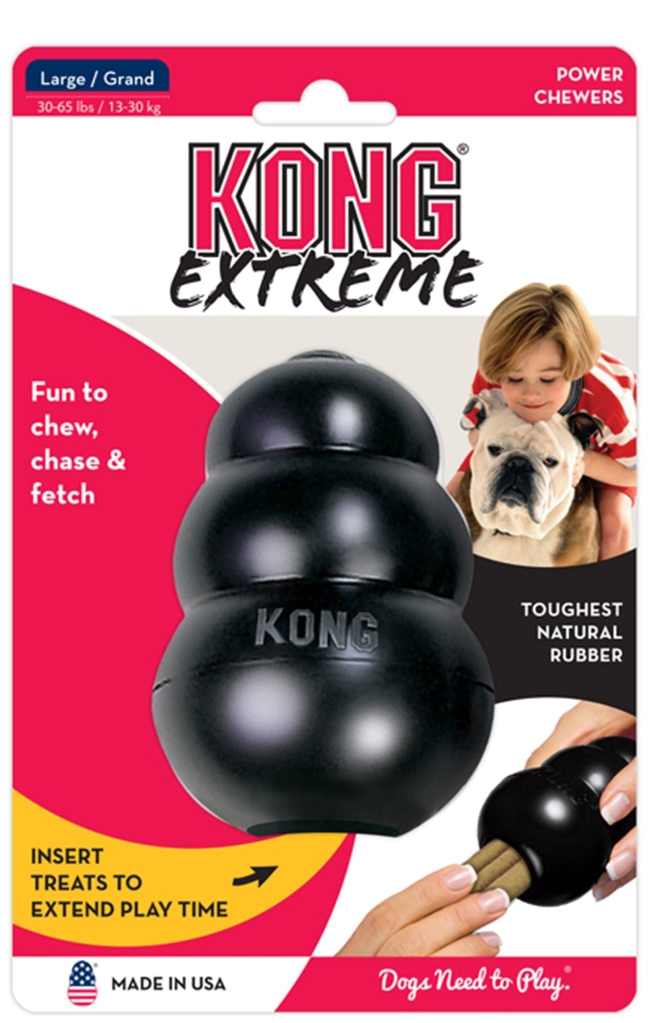 KONG Extreme Treat-Stuffing Dog Toy for Power Chewers Dog Supplies > Dog Toys - Lazy Paper Club