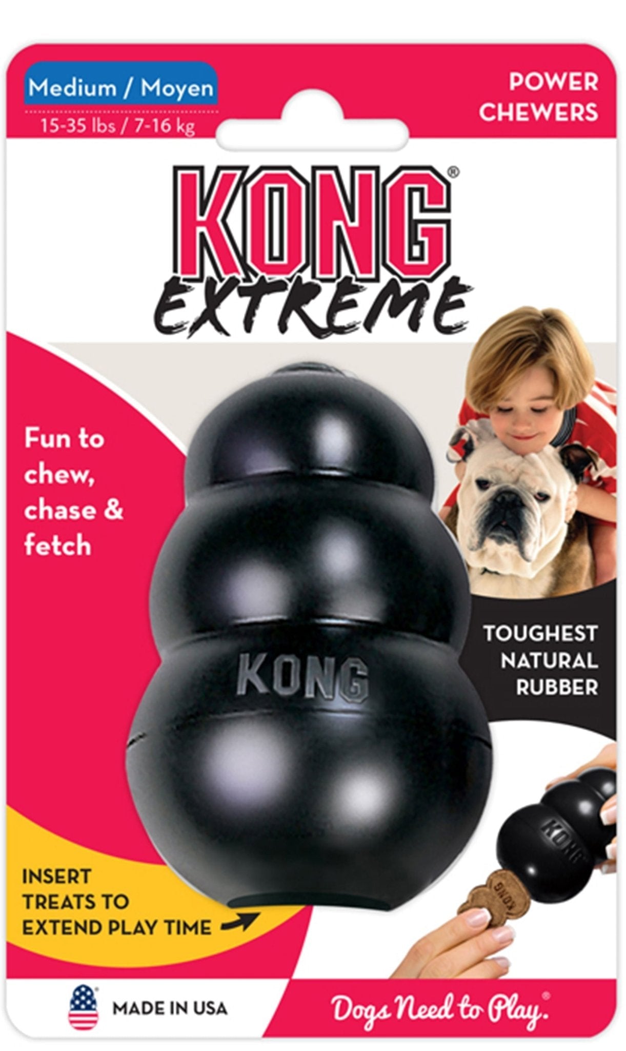 KONG Extreme Treat-Stuffing Dog Toy for Power Chewers Dog Supplies > Dog Toys - Lazy Paper Club