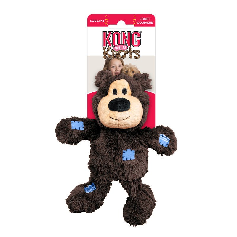 Kong Wild Knots Bear Dog Toys - Lazy Paper Club