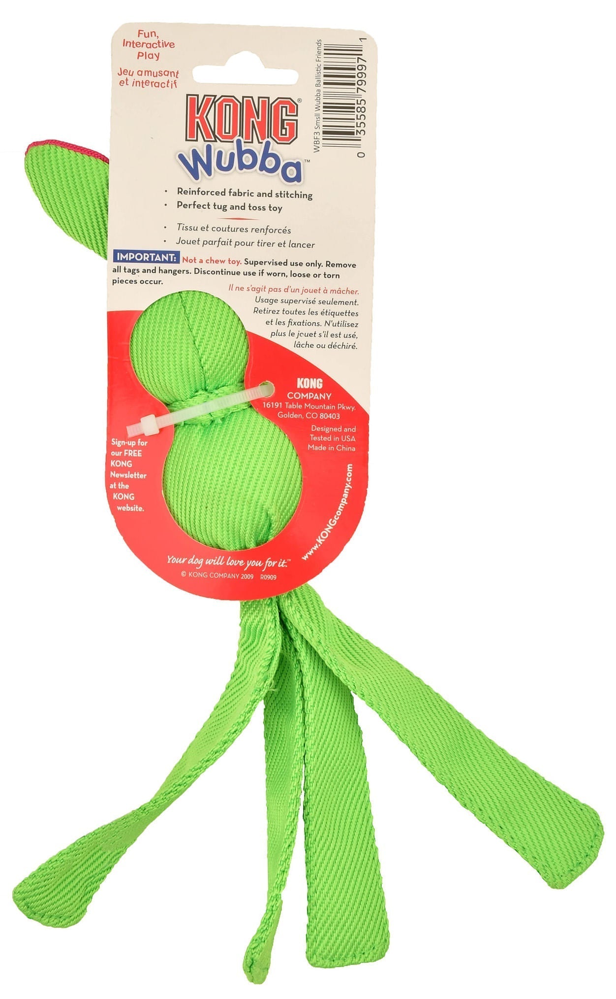 KONG Wubba Ballistic Friends Durable Squeaker Dog Toys Dog Supplies > Dog Toys - Lazy Paper Club