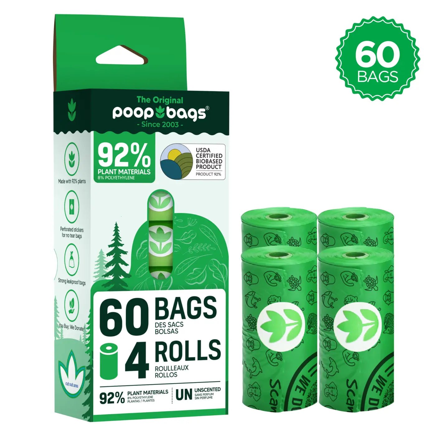 Leash Roll Poop Bags Leash Roll Poop Bags - Lazy Paper Club