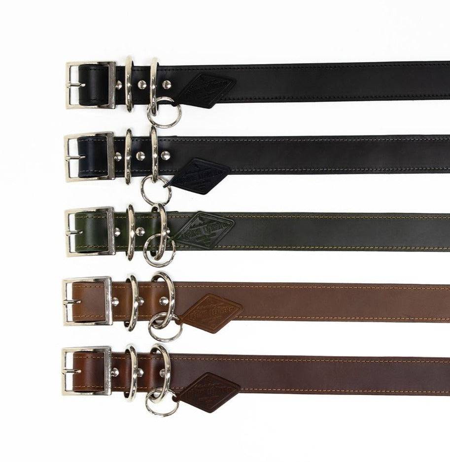 Leather Dog Collar - Designer Collar - Lazy Paper Club