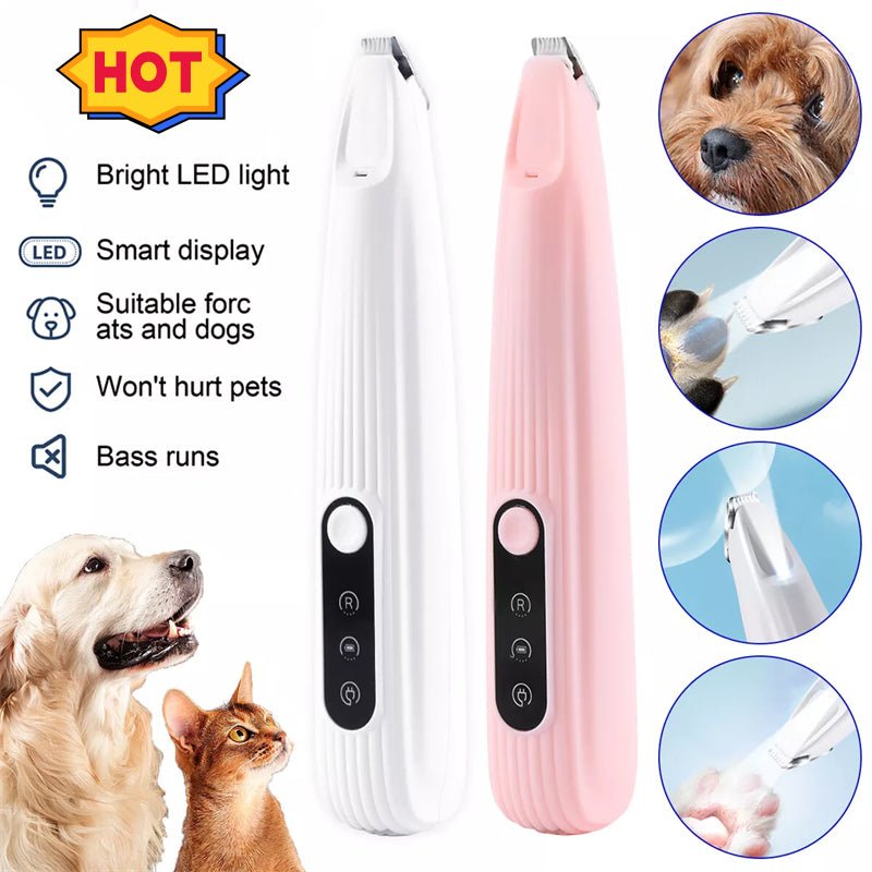 LED Pet Hair Trimmer — Cordless Precision Clipper for Dogs Pet Supplies - #Lazy Paper Club#