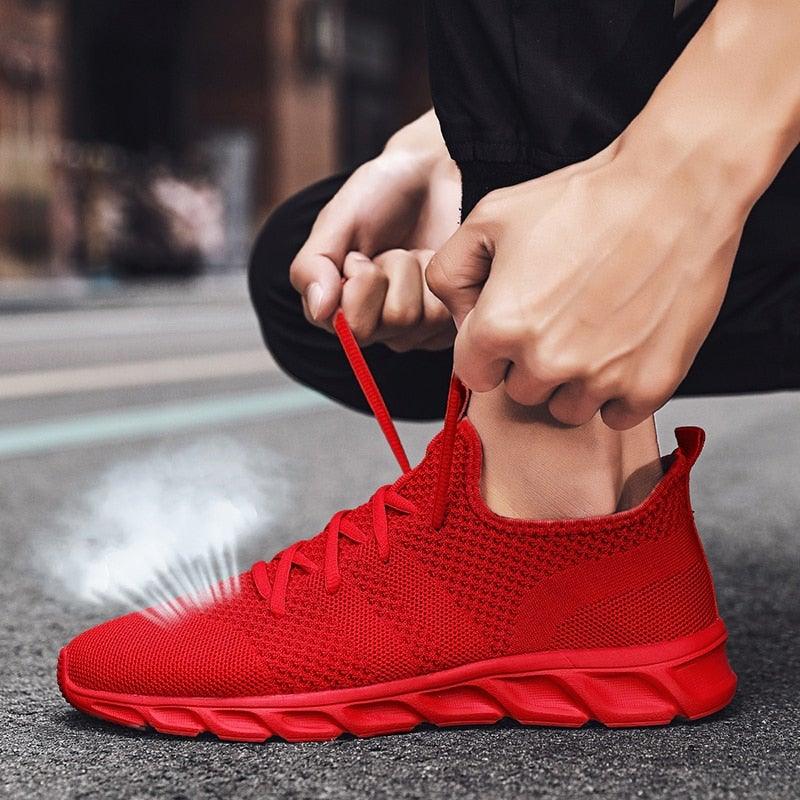 Light Mans Running Shoes Comfortable Breathable Men's Sneaker Casual Antiskid And Wear-Resistant Jogging Mens Sport Lace Up Low Top Jogging Man Athletic Sneakers
