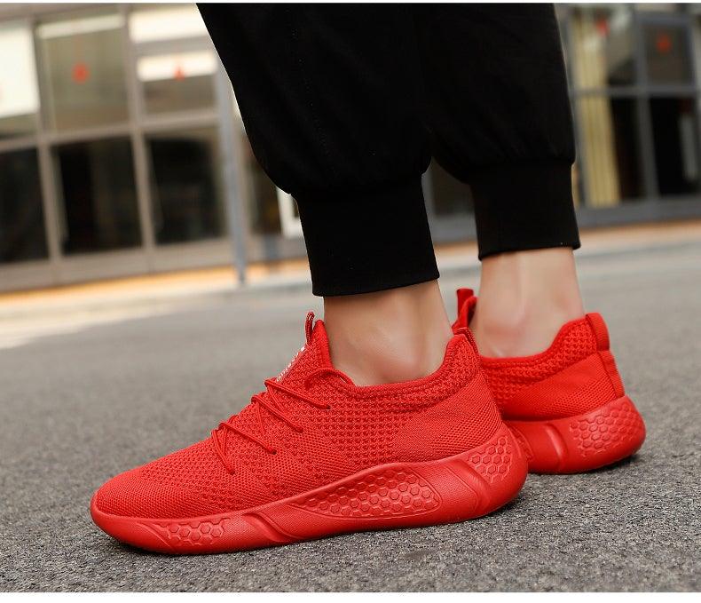 Men's Casual Mesh Sneakers - Breathable, Lightweight, Outdoor Walking Shoes ST85SH2133EVU - #Lazy Paper Club#
