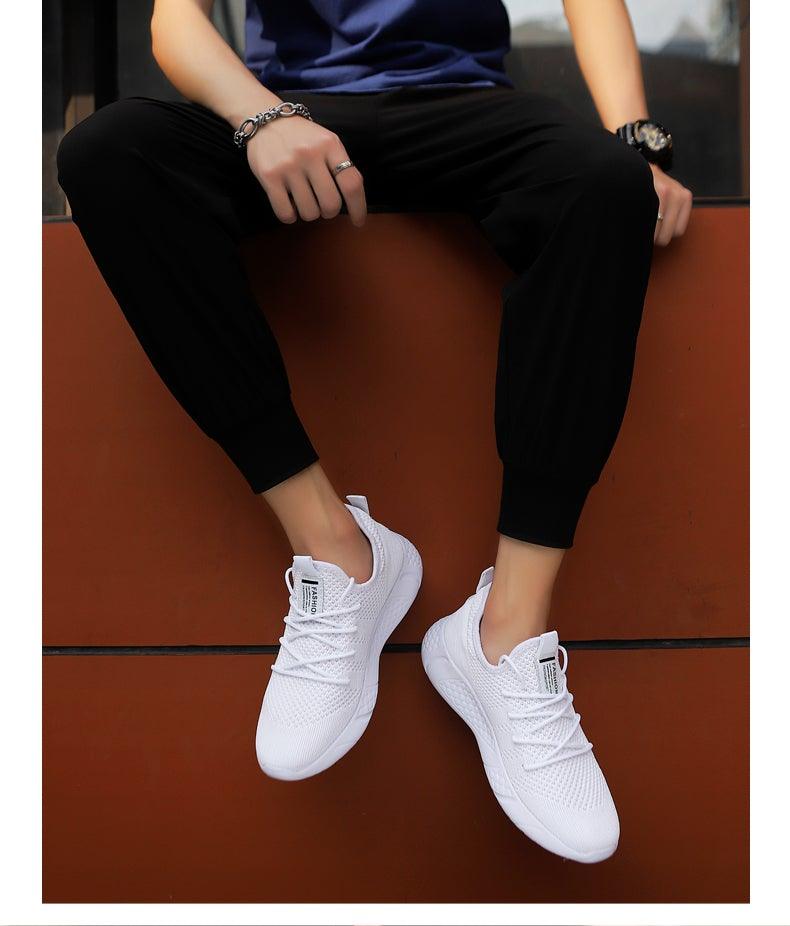 Men's Casual Mesh Sneakers - Breathable, Lightweight, Outdoor Walking Shoes ST85SH2133EVU - #Lazy Paper Club#