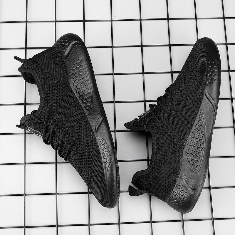 Men's Casual Mesh Sneakers - Breathable, Lightweight, Outdoor Walking Shoes ST85SH2133EVU - #Lazy Paper Club#