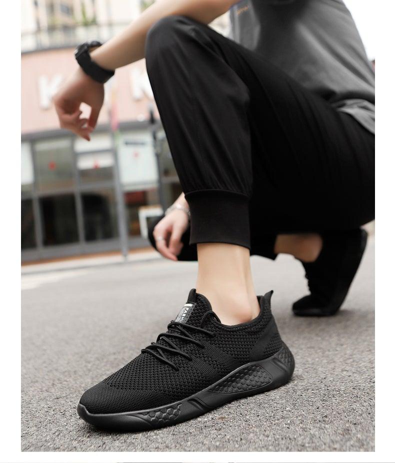 Men's Casual Mesh Sneakers - Breathable, Lightweight, Outdoor Walking Shoes ST85SH2133EVU - #Lazy Paper Club#