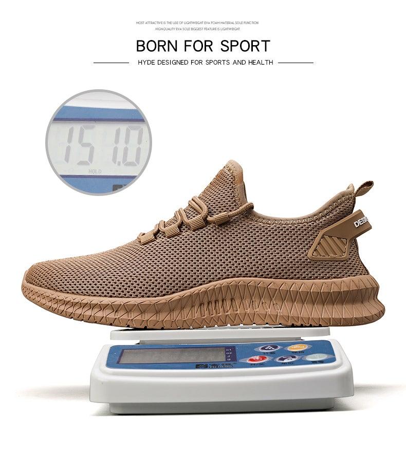 Men's Breathable Lightweight Outdoor Running Sneakers ST85SH1245GHH - #Lazy Paper Club#