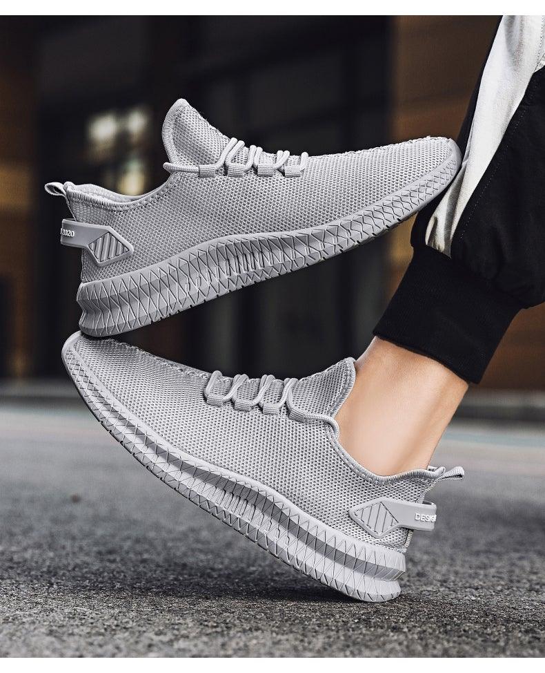 Men's Breathable Lightweight Outdoor Running Sneakers ST85SH1245GHH - #Lazy Paper Club#