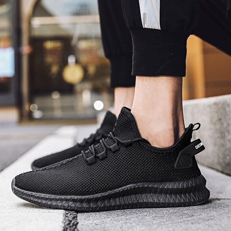 Men's Breathable Lightweight Outdoor Running Sneakers ST85SH1245GHH - #Lazy Paper Club#