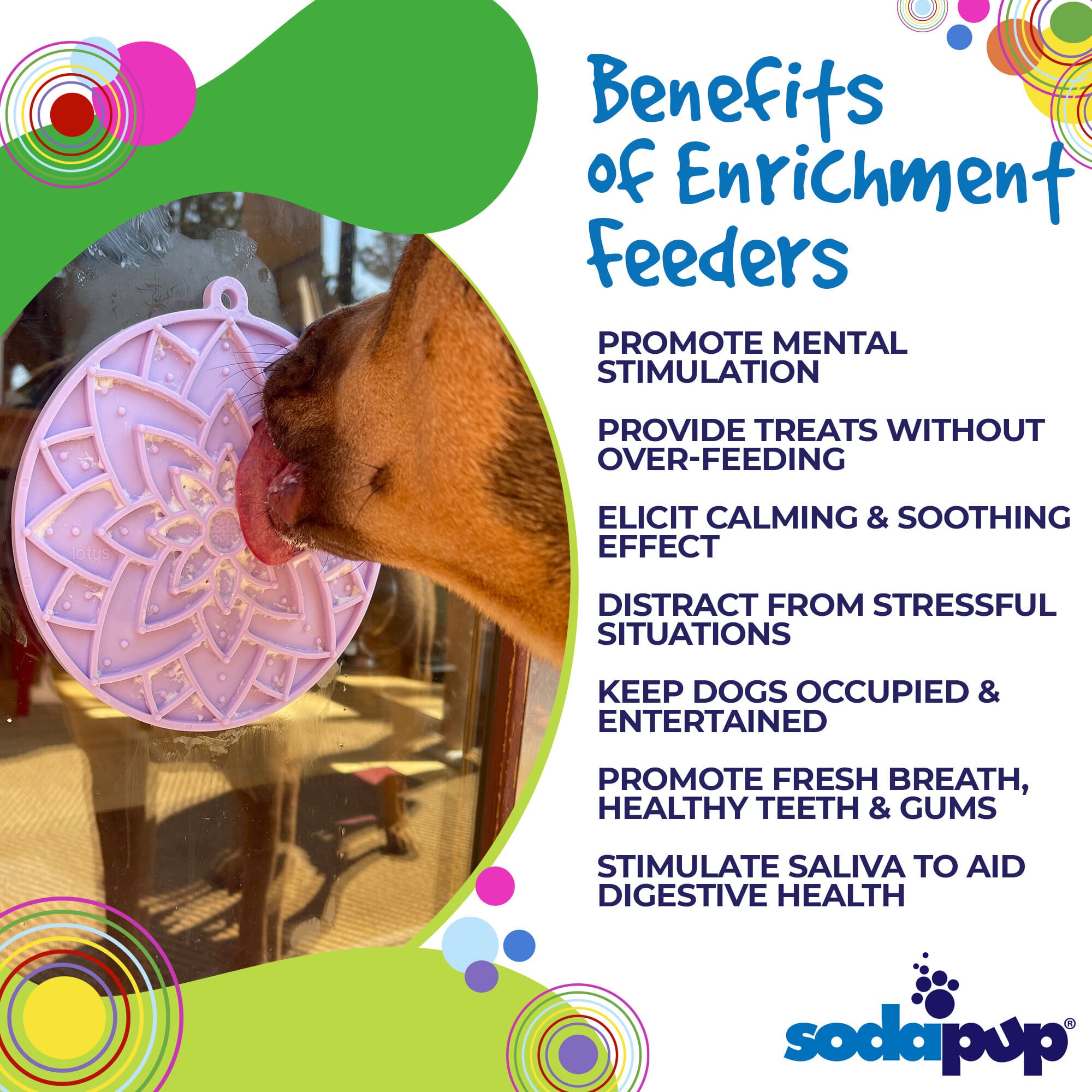 Lotus Design emat - Enrichment Lick Mat For Dogs and Cats - With Suction Cups | USA Made EMAT - Lazy Paper Club