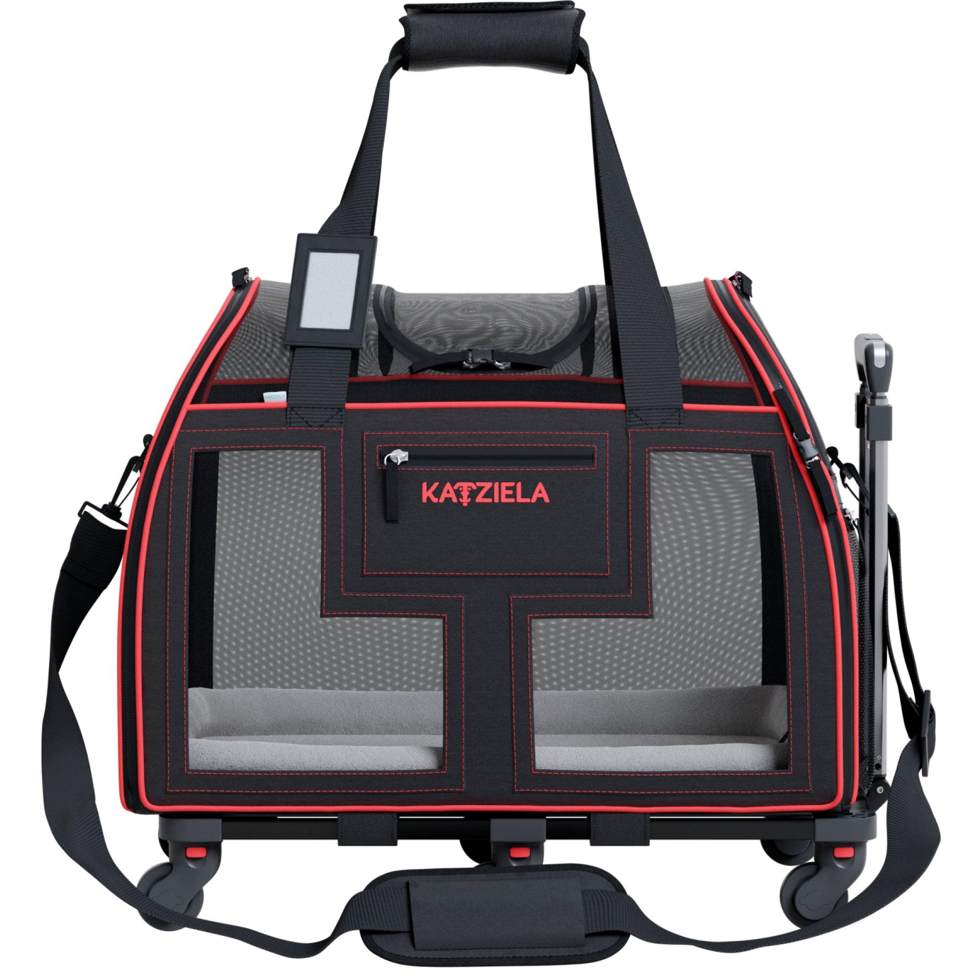 Luxury Lorry Pet Carrier with Removable Wheels and Telescopic Handle Pet Carriers & Crates - Lazy Paper Club